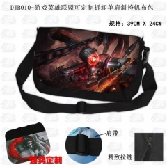 DJB010-游戏英雄联盟可定制拆卸单肩斜挎帆布包  
