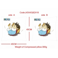 45X45 BZ418-海贼王双面方抱枕 