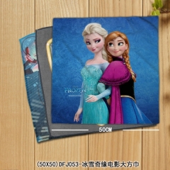 (50X50)DFJ053-冰雪奇缘电影大方巾  