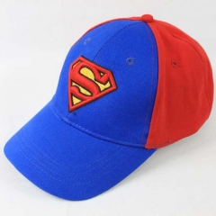 超级英雄复仇者联盟超人S标志棒球帽鸭舌帽蓝红色 