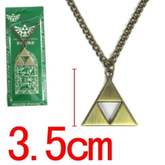 塞尔达传说三角形项链(3.5CM古铜色) 