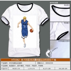 HTX362-黑子的篮球动漫网眼运动布彩印T恤