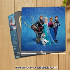 (50X50)DFJ054-冰雪奇缘电影大方巾