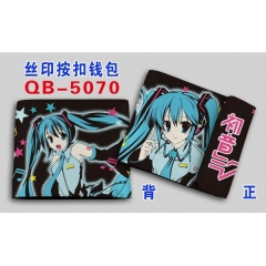 初音未来丝印按扣钱包