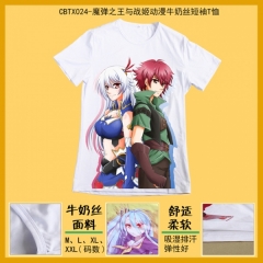 CBTX024-魔弹之王与战姬动漫牛奶丝短袖T恤