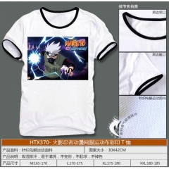 HTX370-火影忍者动漫网眼运动布彩印T恤