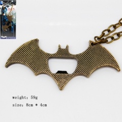 蝙蝠侠系列标志挂件开瓶器古铜项链（古铜）