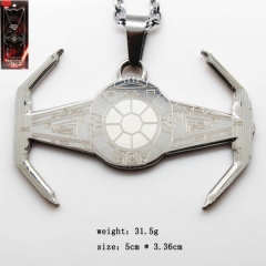 星球大战系列飞船挂件银项链（银色）.jpg
