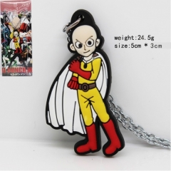 一拳超人系列站着的人物硅胶挂件银项链