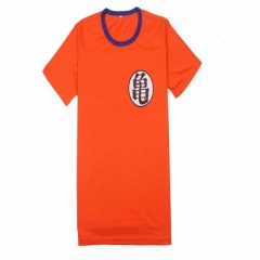 七龙珠龟字标志短袖圆领T恤橙色M L XL XXL XXX