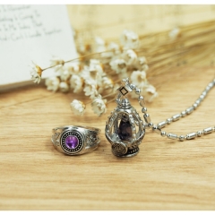 魔法少女鹿目圆灵魂宝石 灵核戒指+项链（紫色）