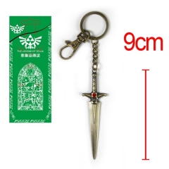 塞尔达传说剑青古铜合金属钥匙扣KS344 