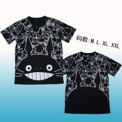 龙猫黑色短袖T恤