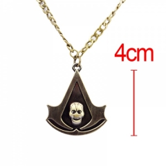 刺客信条4：黑旗Assassins Creed 4:Black Flag海贼标志古铜色项链