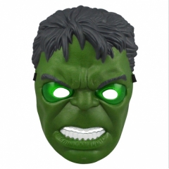 发光绿巨人面具绿眼 复仇者联盟面具舞会道具 面具 ，10个一套