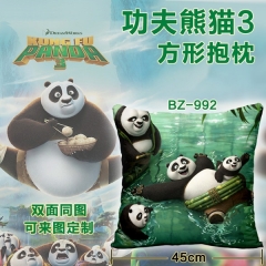 （45X45）BZ992-功夫熊猫3动漫全彩双面抱枕