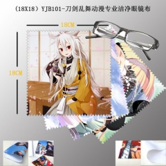 (18X18）YJB101-刀剑乱舞动漫专业洁净眼镜布(两片装）