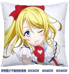 4326 Love Live双面抱枕靠垫45X45CM