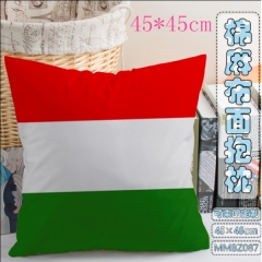 MMBZ087-匈牙利国旗全彩棉麻抱枕