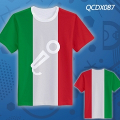 QCDX087-球队意大利主场短袖足球全彩T恤