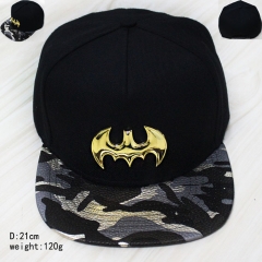 蝙蝠侠系列半立体金色标志迷彩帽檐黑色棒球帽