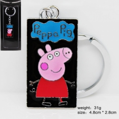 粉红猪小妹（peppa pig）系列Q版人物挂牌钥匙扣E款