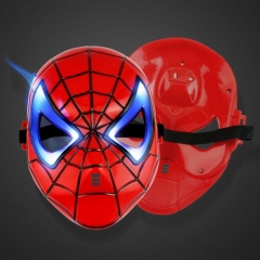 动漫卡通面具 蜘蛛侠玩具 发光 带灯蜘蛛侠面具（20个一套）