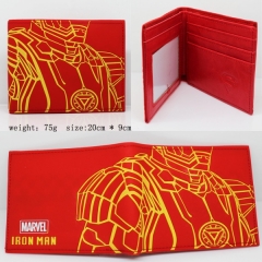 钢铁侠系列文字人物硅胶钱包（红色）