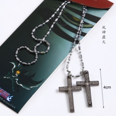 死神标志双十字架项链