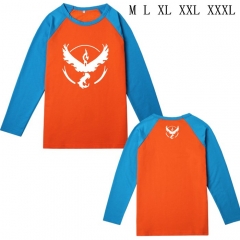 宠物小精灵红队标志E款长袖T恤M L XL XXL XXXL