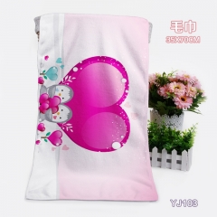 （35X70）YJ103-情人节 浴巾