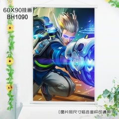 (60X90)BH1090-王者荣耀游戏白色塑料杆挂画