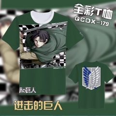 QCDX179-进击的巨人动漫全彩T恤