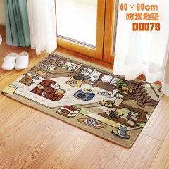 DD079-猫咪后院-动漫-防滑双层地毯地垫