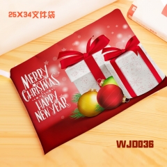 WJD036-圣诞 帆布文件袋资料袋
