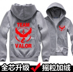 宠物小精灵宝可梦GO 口袋妖怪 火焰鸟 VALOR 男女装拉链连帽卫衣  2件起订