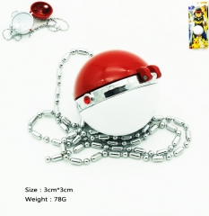 宠物小精灵系列红钻红白精灵球项链（可打开