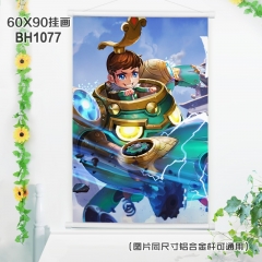 (60X90)BH1077-王者荣耀游戏白色塑料杆挂画