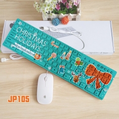 JP105-圣诞 彩色巧克力键盘（可来图订制）