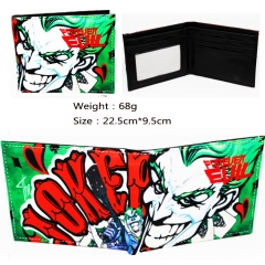 蝙蝠侠小丑系列绿色人物眼睛标志网纱布制钱包C款