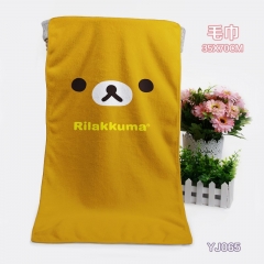 （35X70）YJ065-轻松熊动漫浴巾