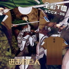 QCCX315-进击的巨人全彩T恤