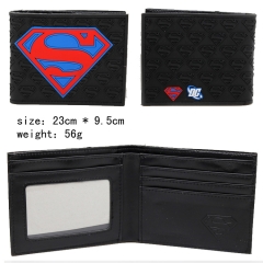 超人黑色硅胶钱包