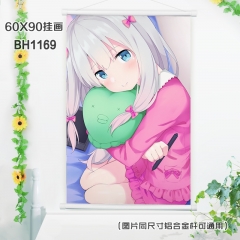 (60X90)BH1169-埃罗芒阿老师动漫白色塑料杆挂画