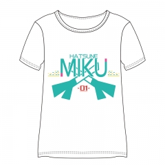 新款初音未来cos周边 miku骑士团应援t恤 学生情侣短袖T恤棉原创