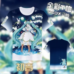 QCDX185-初音动漫全彩T恤