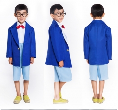 名侦探柯南COS 江户川柯南cosplay服装 全套儿童表演服装