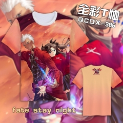 QCDX385-fate stay night动漫全彩T恤
