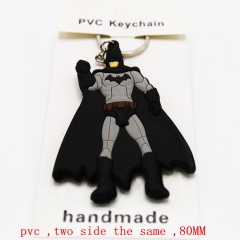 蝙蝠侠 双面硅胶钥匙扣 8CM