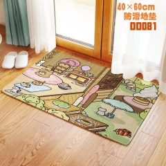 DD081-猫咪后院-动漫-防滑双层地毯地垫